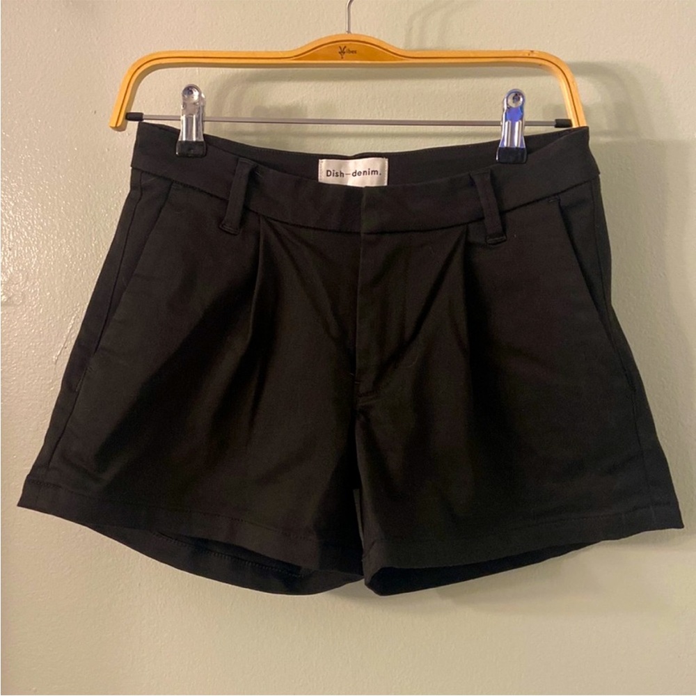 Dish denim black shorts